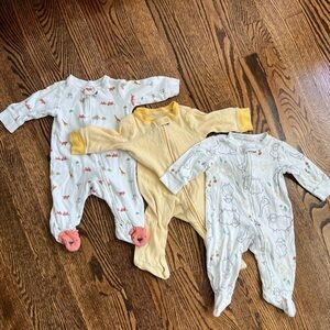 Lot of 3 Carter’s 3 month sleepers